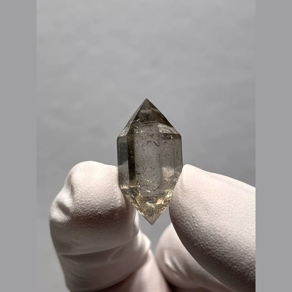 Bright Double-Terminated Quartz from Yunnan, China — detail view