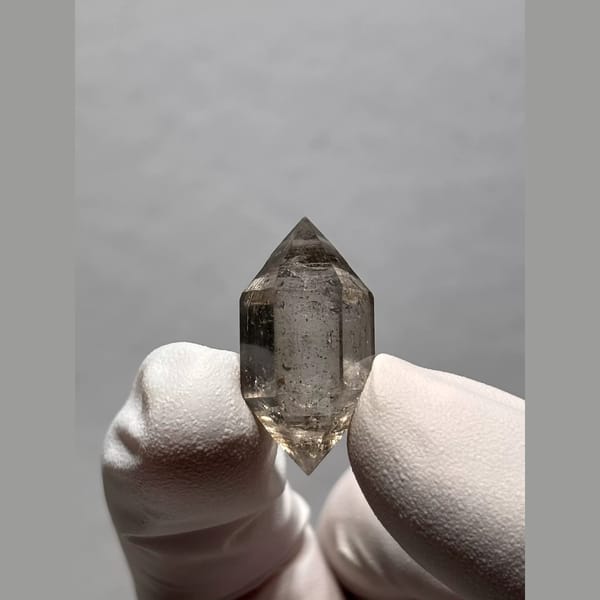 Bright Double-Terminated Quartz from Yunnan, China — detail view