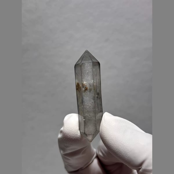 Sketch-Inclusion Double-Terminated Quartz from Yunnan, China — alternate view