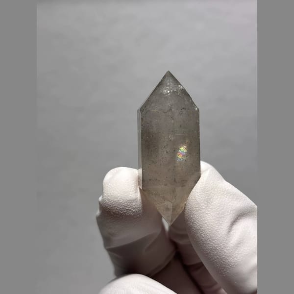 Sketch-Inclusion Double-Terminated Quartz from Yunnan, China — alternate view