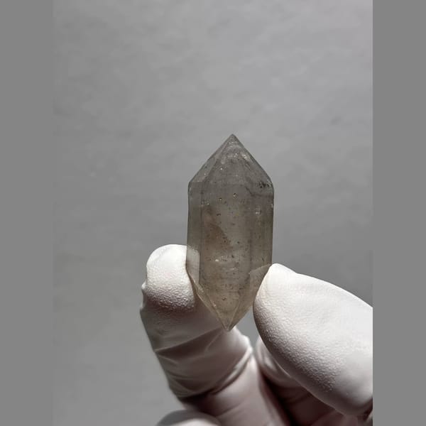 Sketch-Inclusion Double-Terminated Quartz from Yunnan, China — alternate view