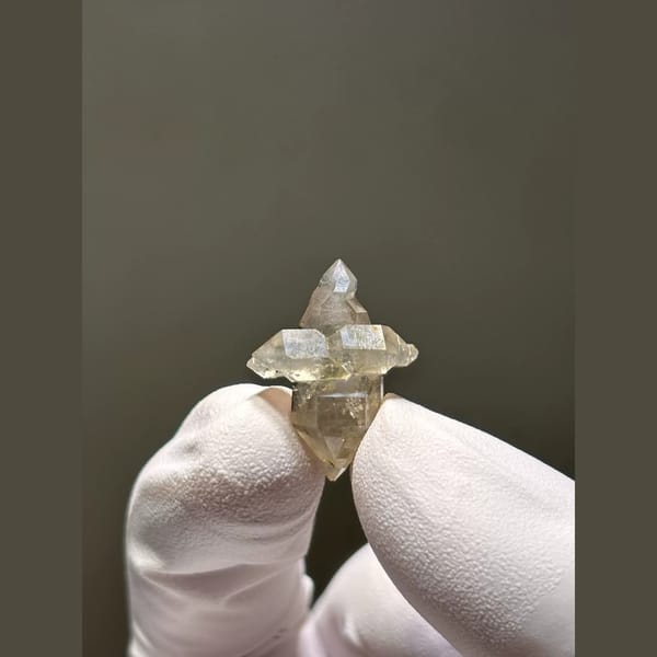 Bright Double-Terminated Quartz from Yunnan, China — complete view