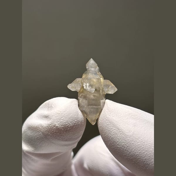 Bright Double-Terminated Quartz from Yunnan, China — alternate view