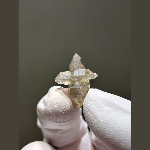 Bright Double-Terminated Quartz from Yunnan, China — alternate view
