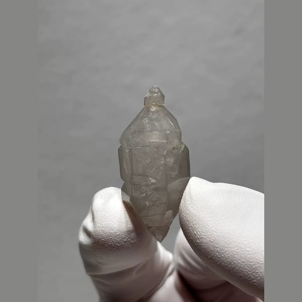 Sketch-Inclusion Double-Terminated Quartz from Yunnan, China — alternate view