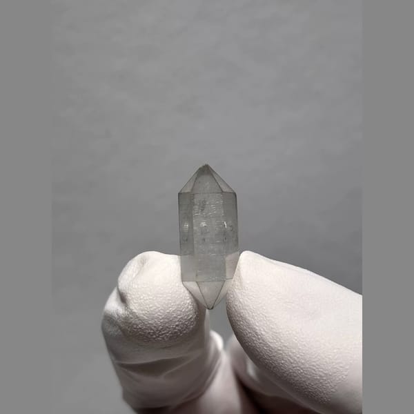Sketch and Sand Double-Terminated Quartz from Yunnan, China — complete view