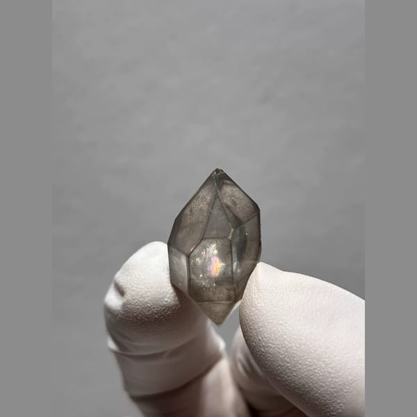 Sketch-Inclusion Double-Terminated Quartz — Yunnan, 27 mm