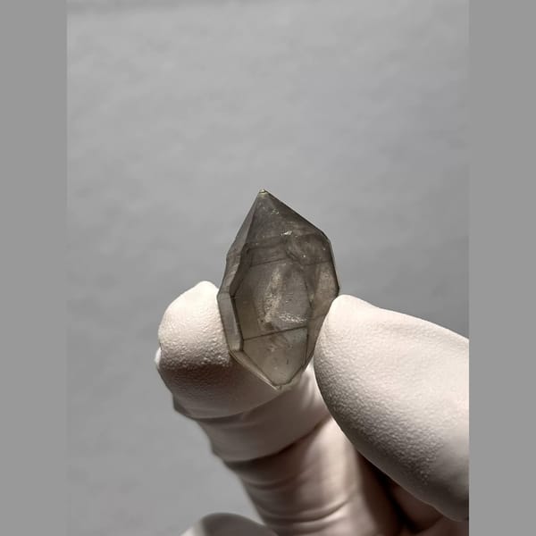 Sketch-Inclusion Double-Terminated Quartz from Yunnan, China — detail view