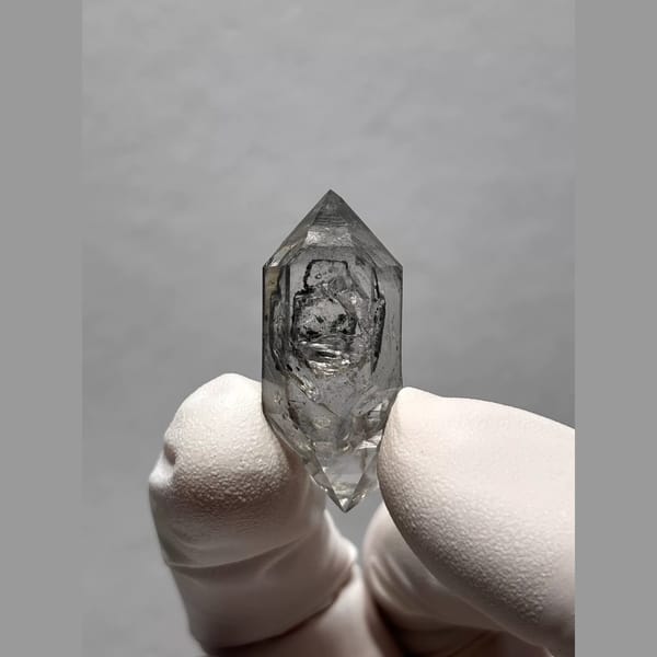 Drifting-Sand Double-Terminated Quartz from Yunnan, China — alternate view