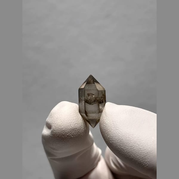 Light Smoky Double-Terminated Quartz from Yunnan, China — alternate view