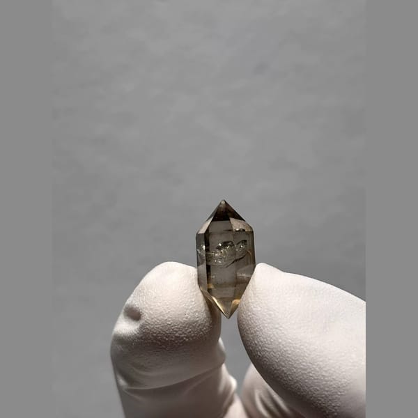Light Smoky Double-Terminated Quartz from Yunnan, China — alternate view