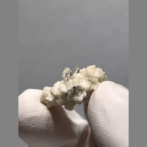 Bright Quartz Points on Dolomite from Yunnan, China — complete view