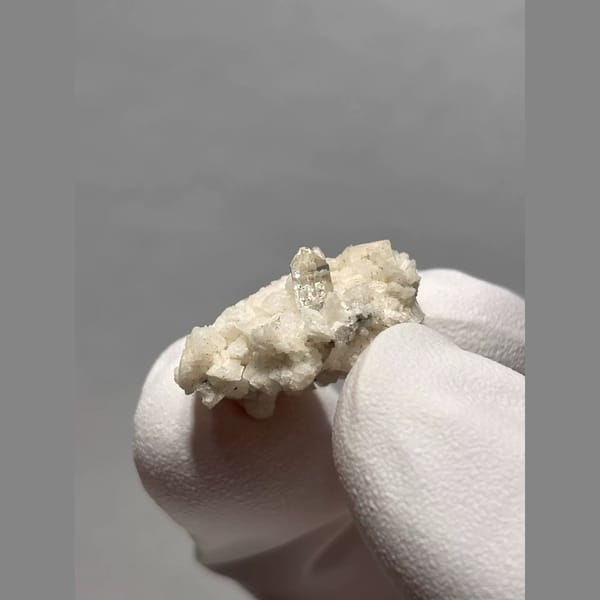 Bright Quartz Points on Dolomite from Yunnan, China — alternate view