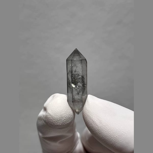 Bright Double-Terminated Quartz from Yunnan, China — alternate view