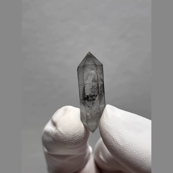 Bright Double-Terminated Quartz from Yunnan, China — alternate view