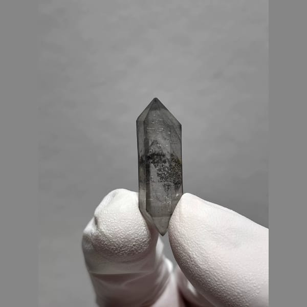 Bright Double-Terminated Quartz from Yunnan, China — detail view