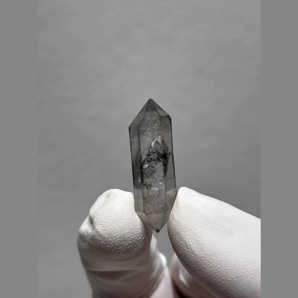 Bright Double-Terminated Quartz from Yunnan, China — detail view