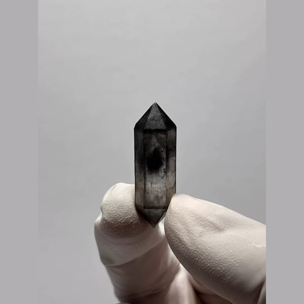 Bright Double-Terminated Quartz from Yunnan, China — complete view