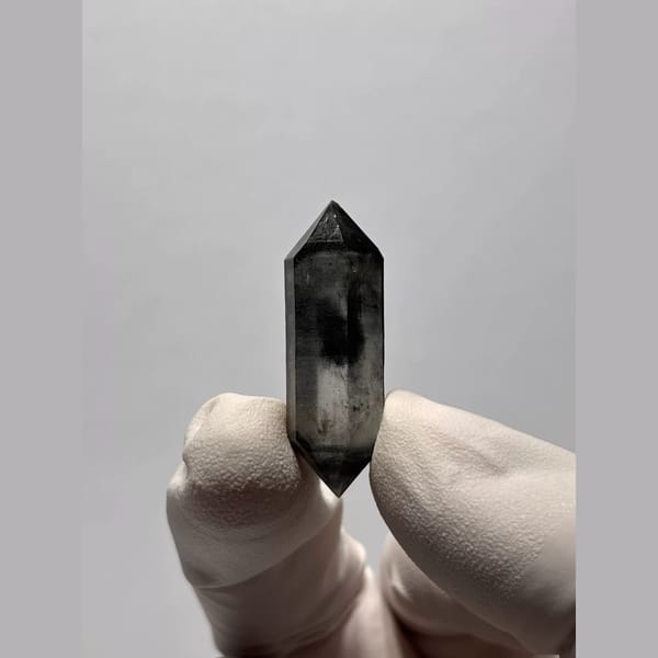 Bright Double-Terminated Quartz from Yunnan, China — alternate view