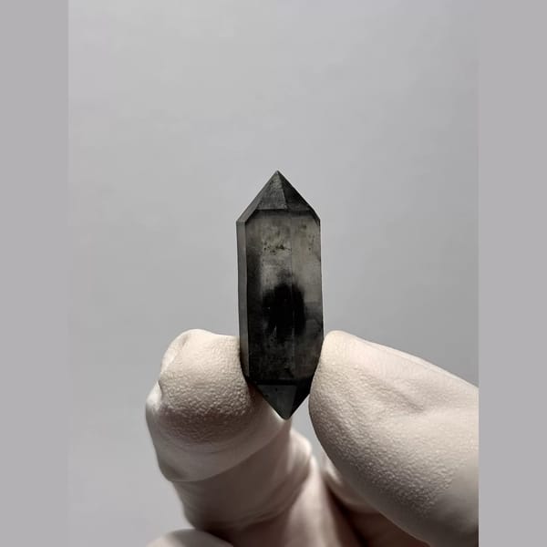 Bright Double-Terminated Quartz from Yunnan, China — alternate view