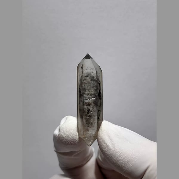 Bright Double-Terminated Quartz from Yunnan, China — complete view
