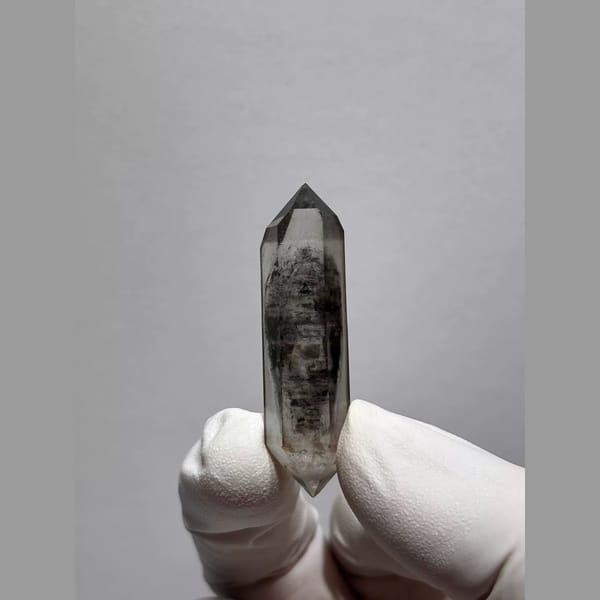 Bright Double-Terminated Quartz from Yunnan, China — alternate view