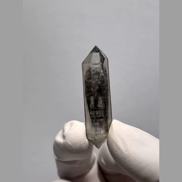 Bright Double-Terminated Quartz from Yunnan, China — alternate view