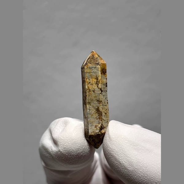 Amber-Coated Included Quartz from Yunnan, China — alternate view