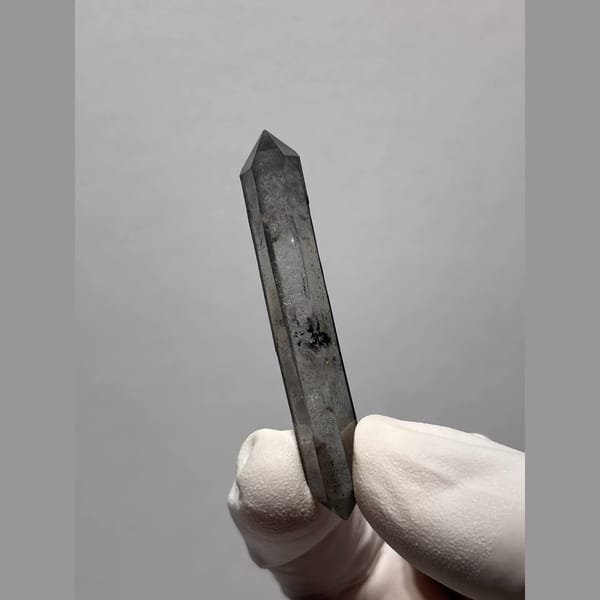 Sketch-Inclusion Double-Terminated Quartz from Yunnan, China — alternate view