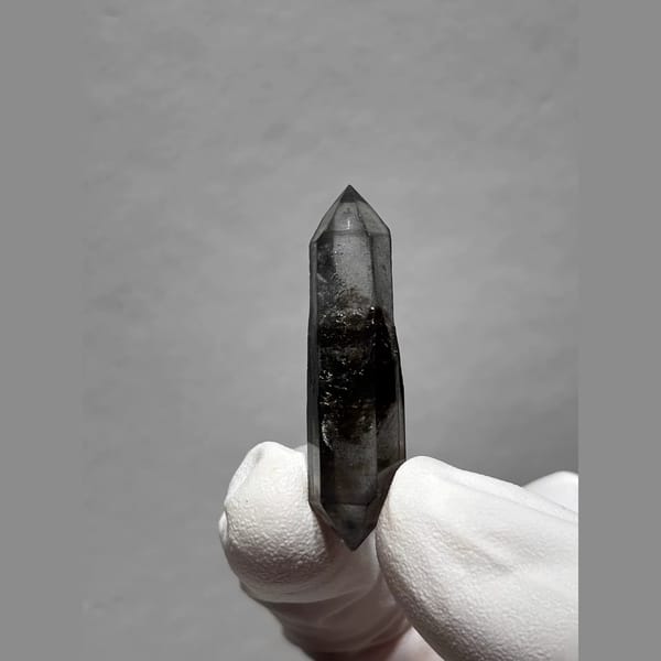 Bright Double-Terminated Quartz from Yunnan, China — detail view