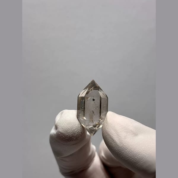 Drifting-Sand Double-Terminated Quartz from Yunnan, China — alternate view