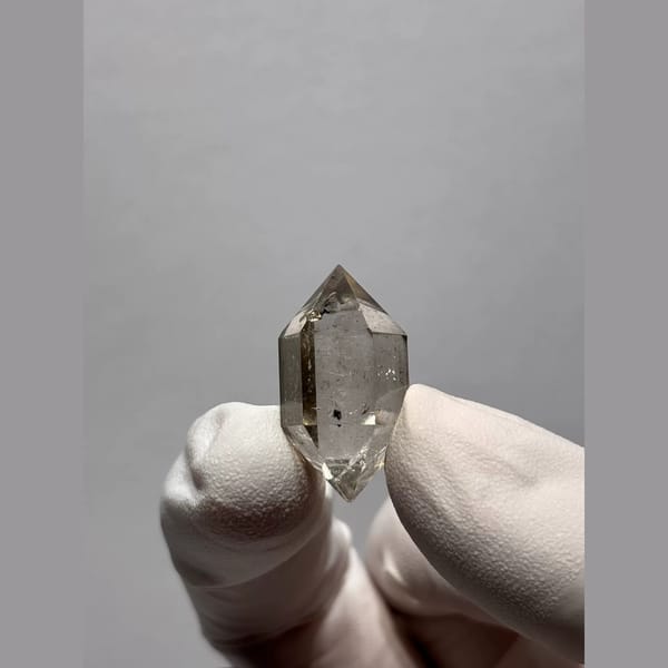 Drifting-Sand Double-Terminated Quartz from Yunnan, China — alternate view