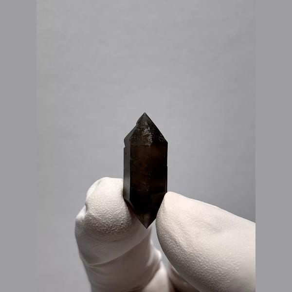 Light Smoky Double-Terminated Quartz from Yunnan, China — alternate view