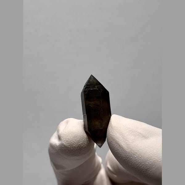 Light Smoky Double-Terminated Quartz from Yunnan, China — alternate view