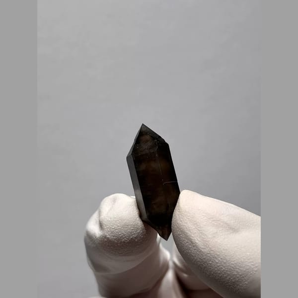 Light Smoky Double-Terminated Quartz from Yunnan, China — detail view