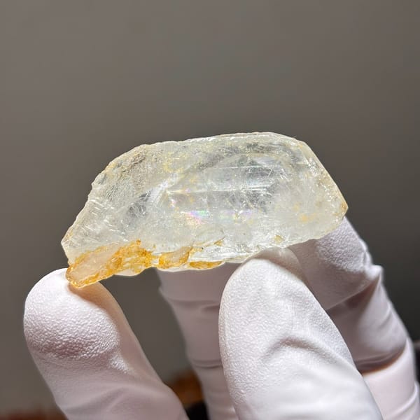 Aquamarine crystal from Xuebaoding, 4.7 cm across, raw mineral specimen, photo 2 of 7