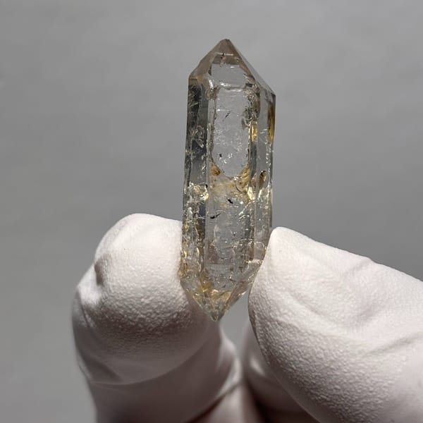 Skeletal double-terminated crystal of quartz from Yunnan, one-of-a-kind specimen, photo 3 of 7