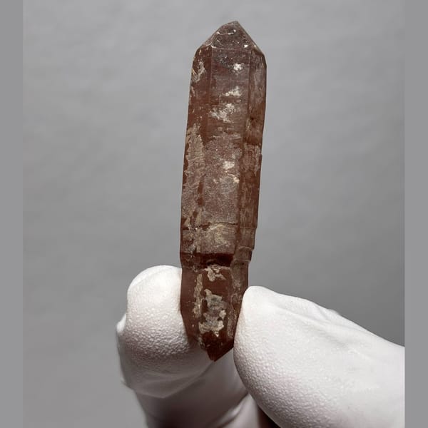 Clear quartz double-terminated crystal from Inner Mongolia, China, natural mineral specimen, photo 1 of 7