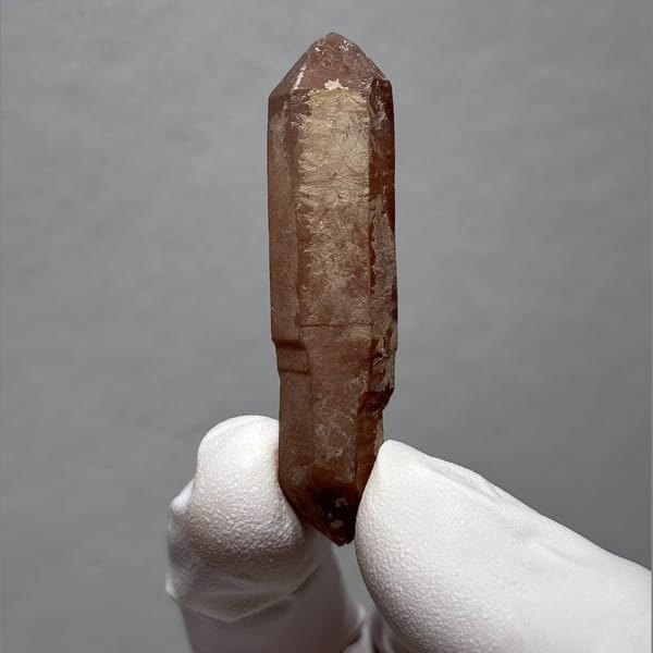 Double-terminated crystal of clear quartz from Inner Mongolia, one-of-a-kind specimen, photo 3 of 7