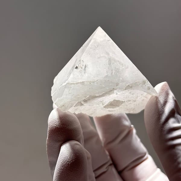 Floater crystal of clear quartz from Xuebaoding, one-of-a-kind specimen, photo 3 of 7