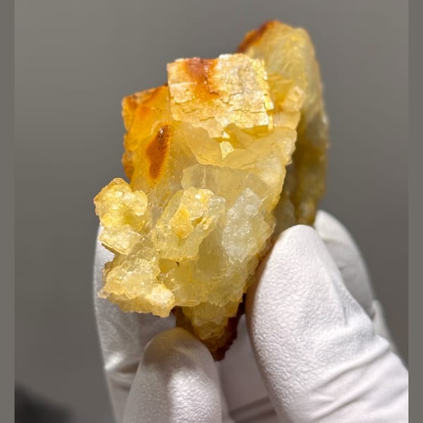 Fluorite crystal from Guizhou, 8 cm across, raw mineral specimen, photo 2 of 6