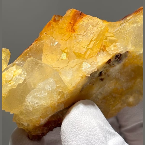 Crystal of yellow-skinned fluorite from Guizhou, one-of-a-kind specimen, photo 3 of 6