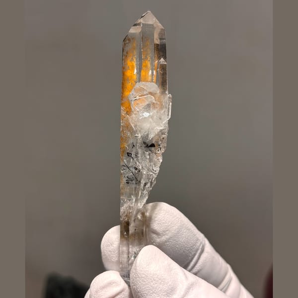 One-of-a-kind clear quartz crystal specimen from Jinkouhe, Sichuan, China, photo 4 of 6