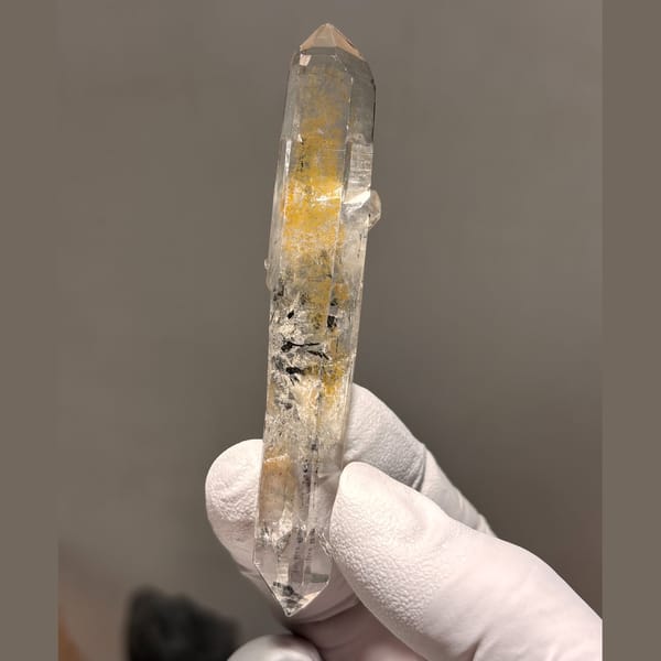 Quartz specimen from Jinkouhe, 1.3 × 1.2 × 9.1 cm, photo 6 of 6