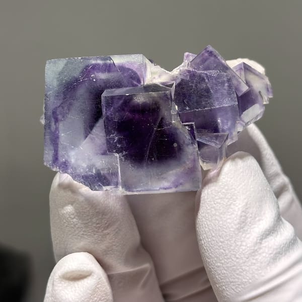 Fluorite specimen from Inner Mongolia, 4.4 × 2.8 × 2.7 cm, photo 6 of 6