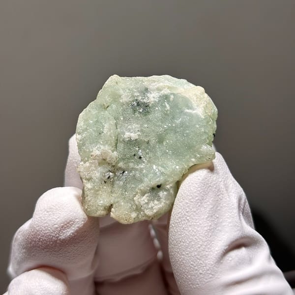 Floater of green prehnite with quartz from Yunnan, one-of-a-kind specimen, photo 3 of 5