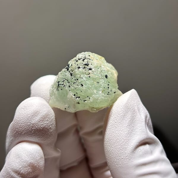 One-of-a-kind green prehnite crystal specimen from Yunnan, China, photo 4 of 5