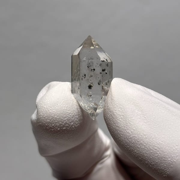 Quartz crystal with calcite from Yunnan, natural mineral for display, photo 5 of 5