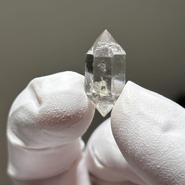 Quartz crystal with calcite from Yunnan, natural mineral for display, photo 5 of 5