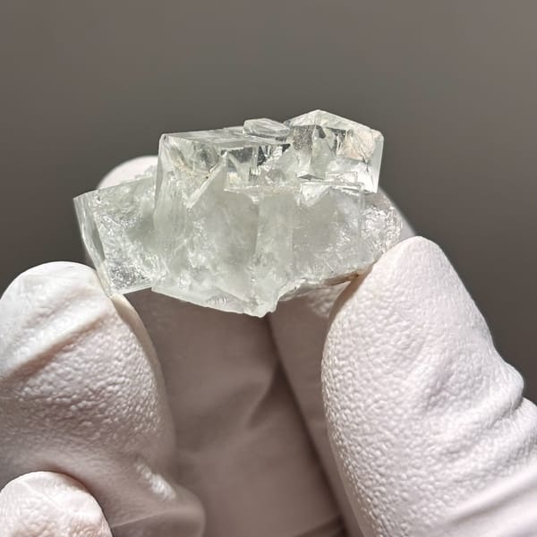 Crystal of fluorite from Xianghualing, one-of-a-kind specimen, photo 3 of 5